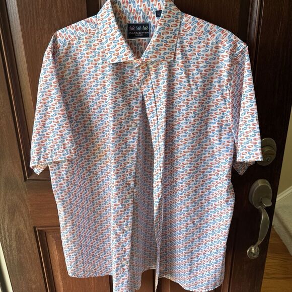 Charleston Threads Mens XL Button-Up Shirt Flip-Flop Shortsleeve - Picture 1 of 7